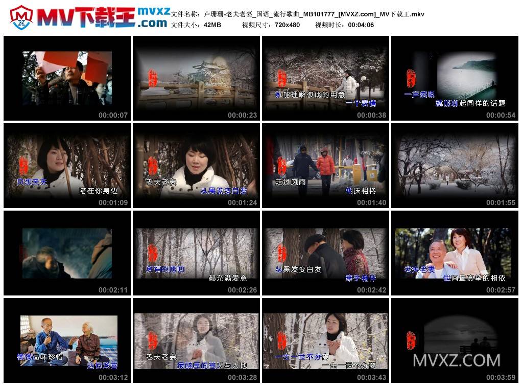 卢珊珊-老夫老妻_国语_流行歌曲_MB101777